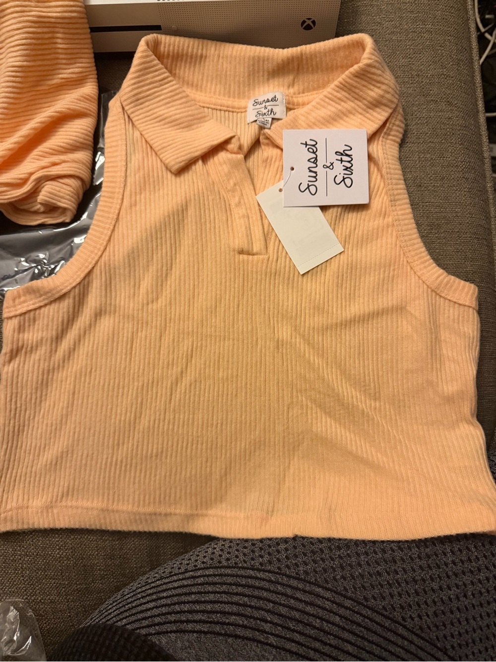 Peach Matching Skirt Set - Picture 2 of 3